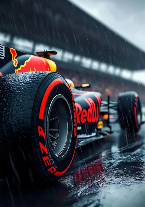Yağmurda F1 posteri